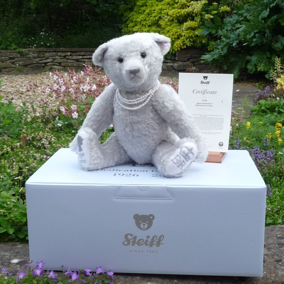 【美品】Steiff Platinum Paper Teddy bear Steiff Platinum Paper Teddy bear