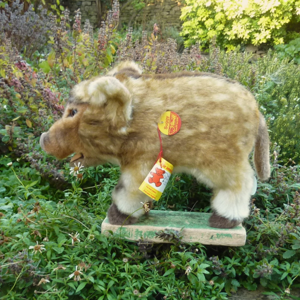 Steiff Suggy Young Wild Boar, from the Steiff Archives, dated 1983 ...